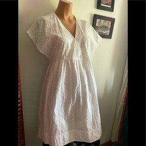 RARE! White Wilfred SzL 100% cotton eyelet summer tunic or dress
